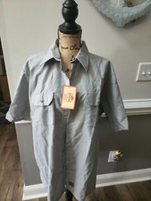 Red Kap S/S Mens Work Shirt Size XL-SS gray NWT D3