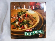 Vintage Quick & Tasty 75 Wonderful Recipes H-E-B Cookbook Copyright 2004 3-d