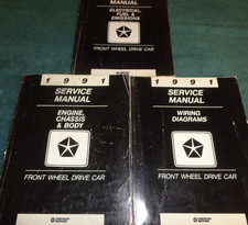 1991 Oem Dodge Dynasty Spirit Lebaron Shadow Acclaim Fwd Service Shop Manual Se