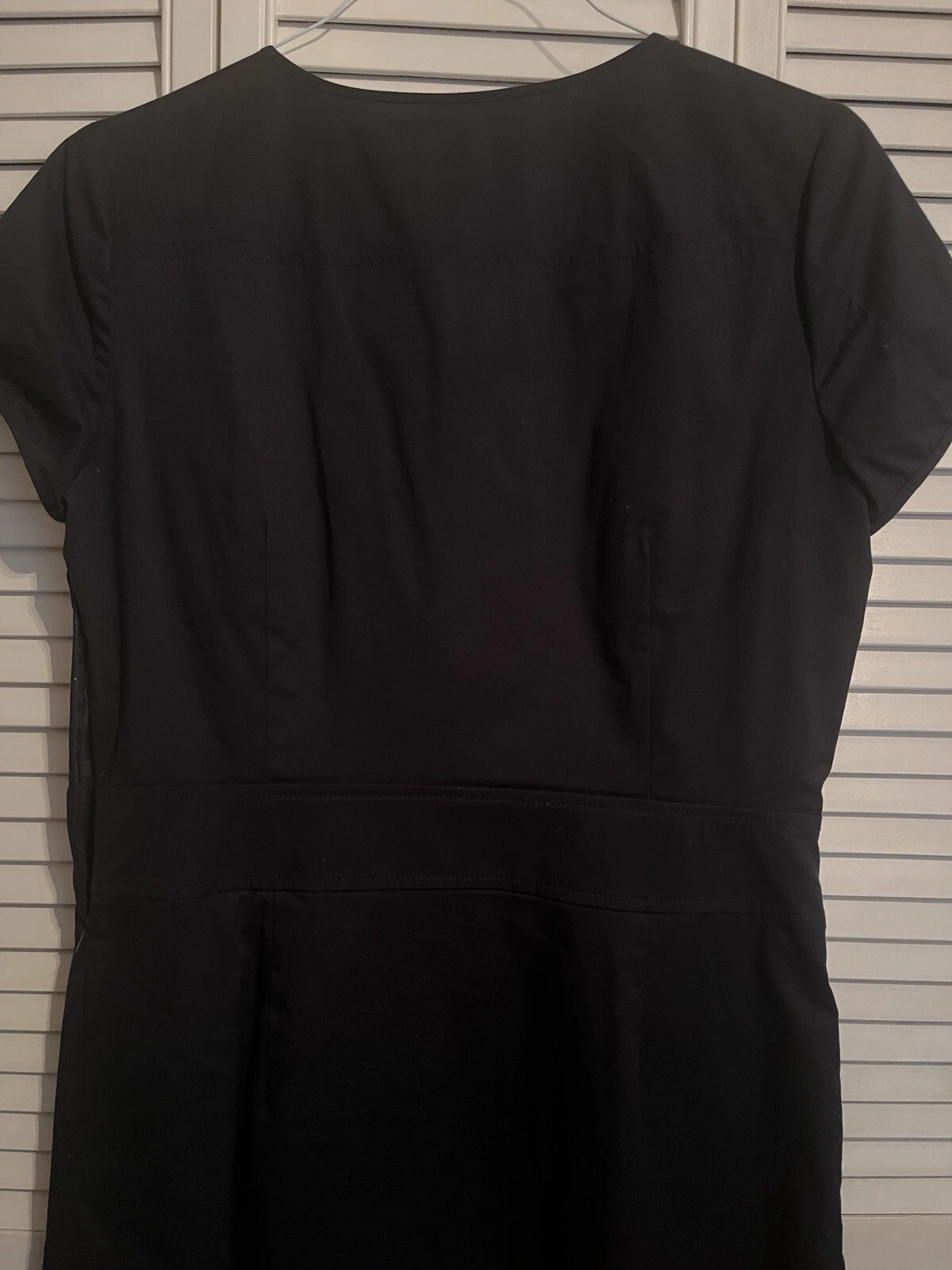 Abito Tory Burch taglia 10 12 blu navy con Bttns oro ispirazione nautica completamente foderato