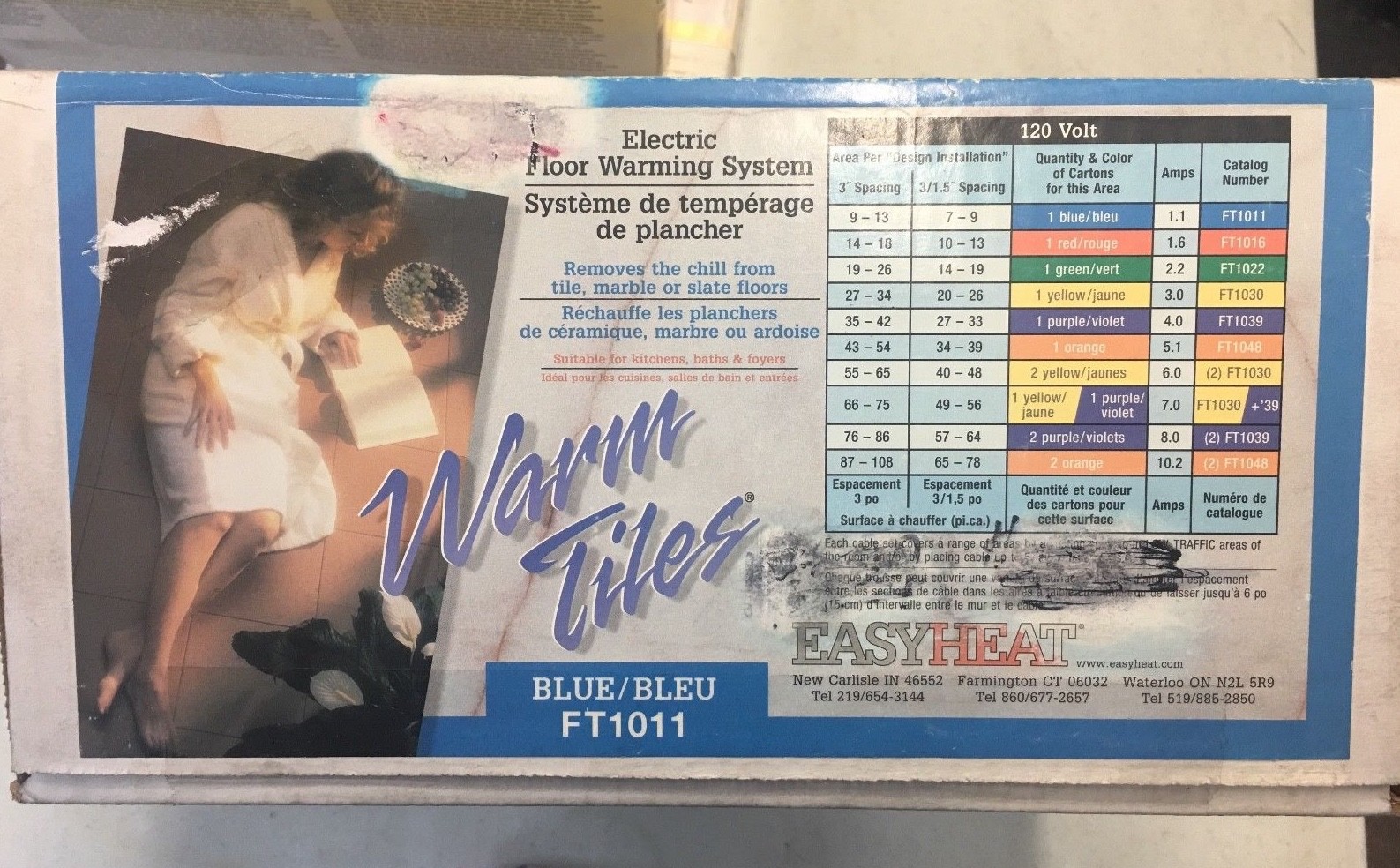 Warm Tiles Electric Floor Mat Warming System Sam 1010 For Sale