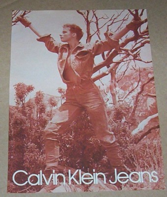 1984 advertising -Calvin Klein Jeans- SEXY Girl ripped clothes fashion  PRINT AD