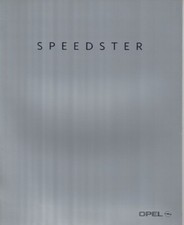 Catalogue Brochure Opel Speedster 10/2000 Allemagne Deutschland