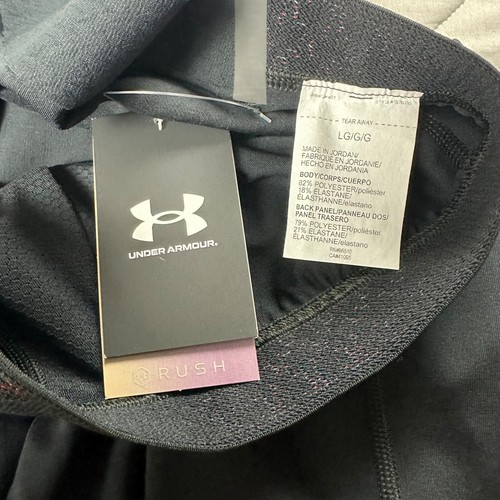 Under Armour HeatGear Men's UA RUSH SmartForm Leggings Black Size L 1370315-001 - Picture 17 of 17
