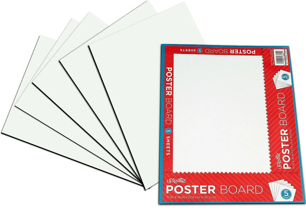 White Glossy Poster Board