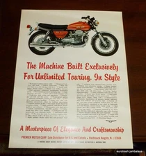   Vintage Moto Guzzi 850 T Poster LOVELY! nos 850t tonti ROLLED 
