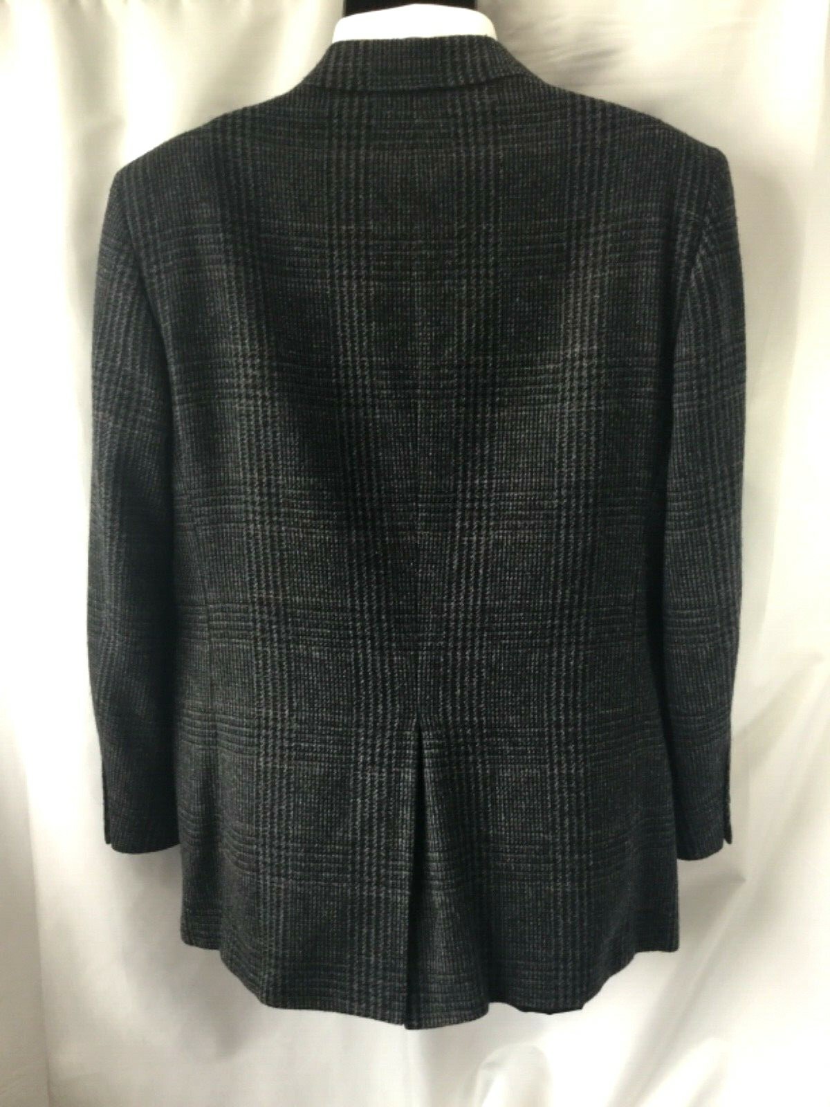 FILA Giacca cappotto sportivo ADAMS ROW uomo media 40 R lana grigio e nero Glen a quadri