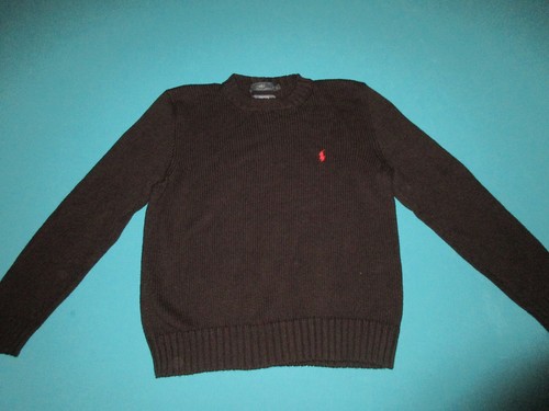 black and red polo sweater