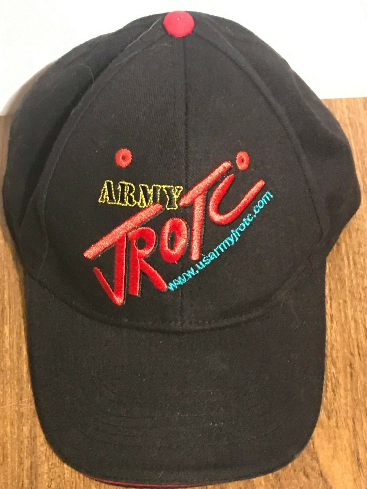 Vintage Army JROTC Black Caps Trucker Hat Gem