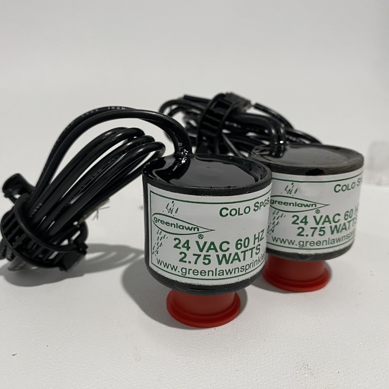 2 New Green Lawn Solenoids Sprinkler irrigation 24vac 2.75 Watts 60hz