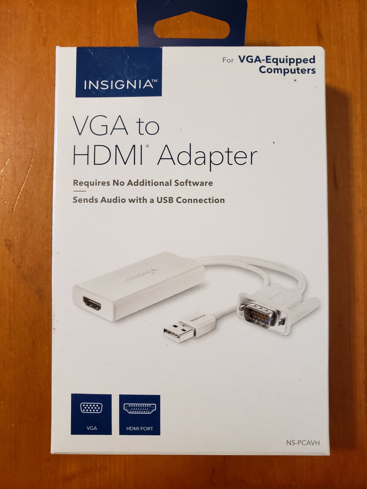 INSIGNIA VGA TO 7HDMI ADAPTER (600603265501) BRAND NEW IN THE BOX ON