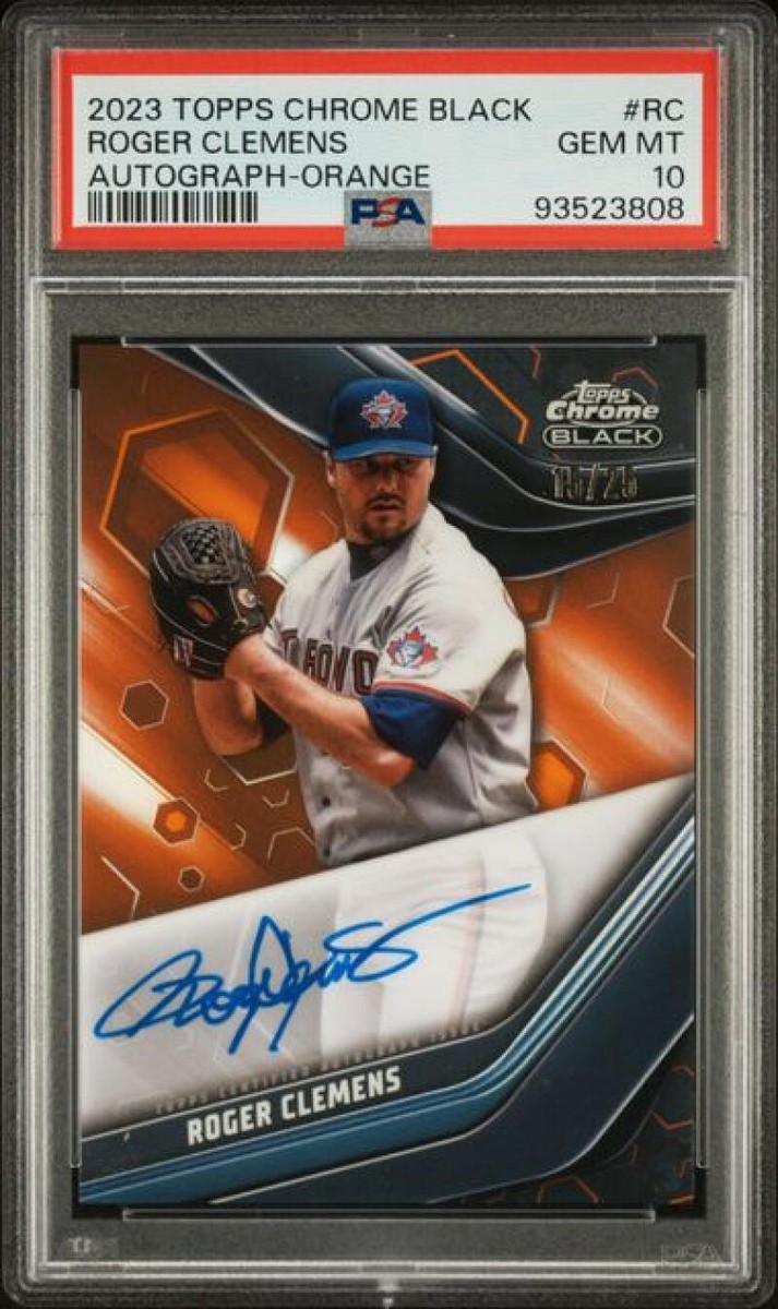 その他 Topps 35thAnniversary Roger Clemens auto 2023 Topps Chrome Black Orange Roger Clemens PSA 10 GEM MINT