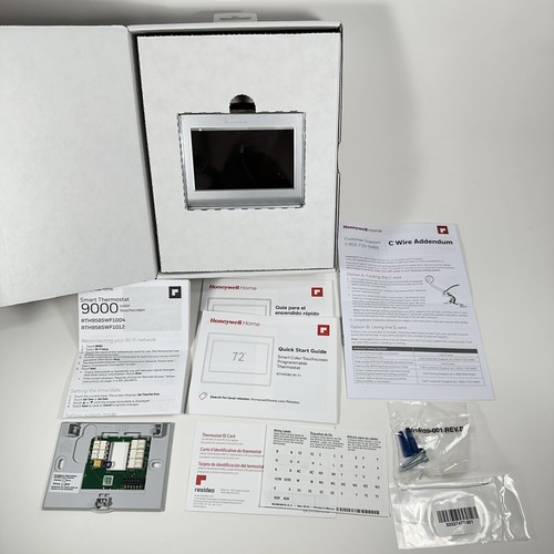 Honeywell Home RTH9585WF1004 WiFi Smart Color Thermostat Touch Screen Gray 7 Day - Picture 4 of 17