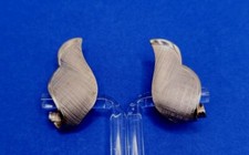 Vintage Earrings Clip On Goldtone Giovanni 1.25" 1970-1980 Good Vintage...