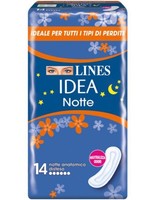 Assorbenti Lines Idea Notte Disteso 14 Pezzi