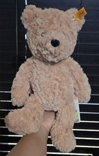 Steiff Soft Cuddly Friends JIMMY Teddy Bear Plush 12 Button Brown 113505 NWT