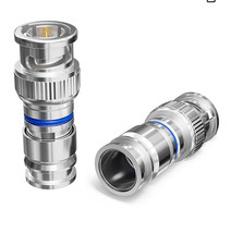 THE CIMPLE CO BNC Compression Connector for RG6 Coaxial Cable - Pack of 100 - So