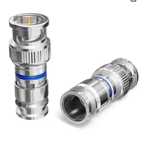 THE CIMPLE CO BNC Compression Connector for RG6 Coaxial Cable - Pack of 100 - So