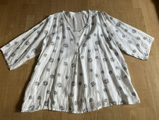 PIMENT ROUGE WUNDERSCHÖNE LEINEN TUNIKA WEISS LAGENLOOK