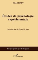 Etudes De Psychologie ExpéRimentale Alfred Binet Taschenbuch FranzöSisch 2024