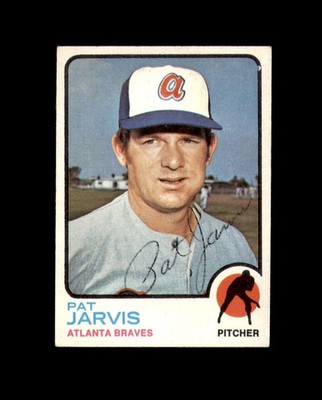 Pat Jarvis Signed Original 1973 Topps Atlanta Braves Autograph
