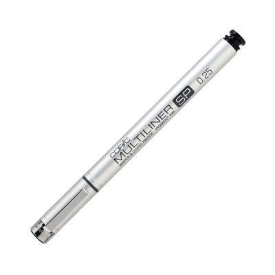 CPIC-MLSP-41147 Copic Multiliner Ink Pen, SP Black 0.25mm (3 Pack)