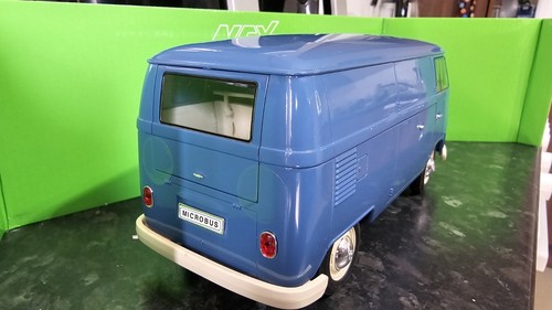 1:18 Volkswagen T1 Van Diecast Welly Model In Blue Brand New Fast Dispatch - Picture 8 of 11
