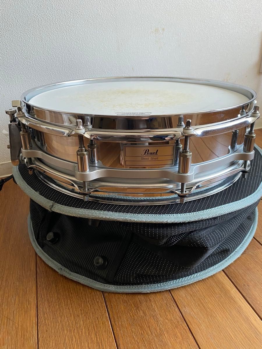 Pearl Free Floating Steel Snare Drum 14x3.5 Rare Model w/ Case | eBay