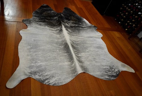 From Light to Dark with a Wonderful Wave - A Bradford Tigerstripe Cowhide Rug - Picture 8 of 10