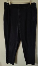 Vintage L.L. Bean Pleated Corduroy Pants Women's Size 18 34 W Measured
