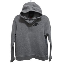 1348 Nike High Neck Hooded Pullover Sweatshirt Sz.M Womens