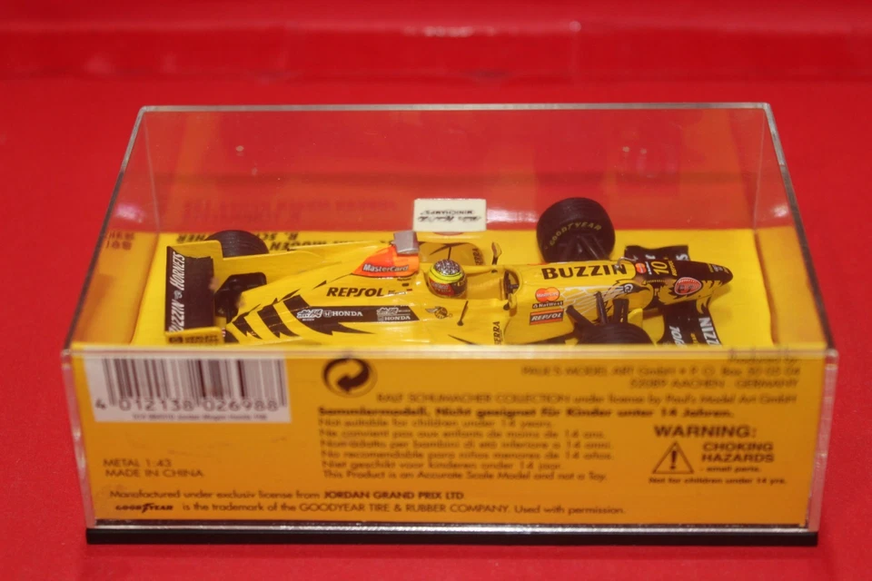 1/43 Jordan Mügen Honda 198 (1998) - #10 R. Schumacher - MINICHAMPS - Immagine 3 di 3