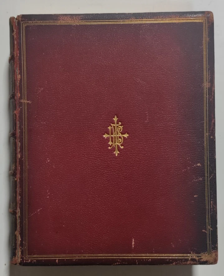 Illustrated New Testament - London, 1865 - Full STIKEMAN & CO. Leather Binding - Image 2 of 4