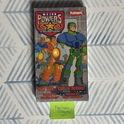 Major Powers & The Star Squad Playskool VHS sealed