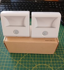 Detake 2 x LED Night Light with PIR On/Off/Auto Modes, LD063-WH. UK Plug .