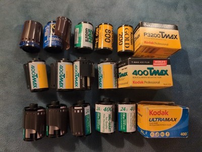 Expired Film Lot 17 Rolls Kodak Ilford Fuji 35mm  AS IS