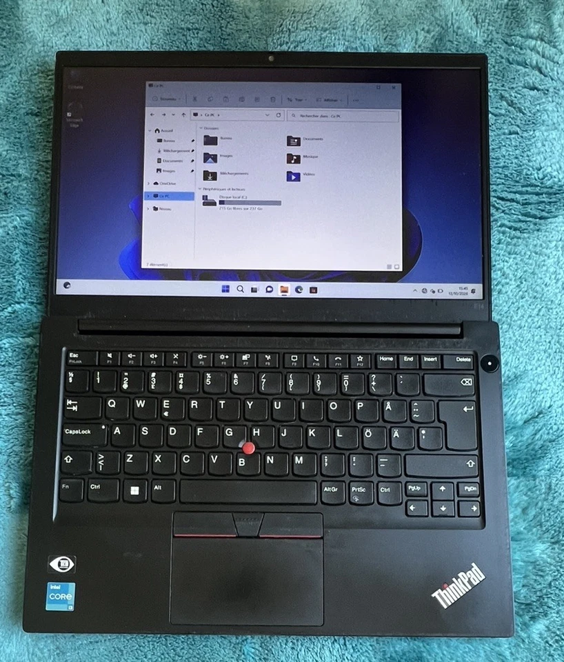 Lenovo ThinkPad E14 G4 · i3-1215U · 8GB · 256GB, photo 4 sur 5
