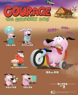 Courage the Cowardly Dog 2  full set Toy Figure Cartoon Network Lot