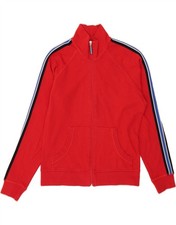 MARKS  SPENCER Womens Tracksuit Top Jacket UK 8 Small Red Cotton DS16
