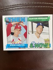 2016 Topps Then And Now Steve Carlton Clayton Kershaw Card