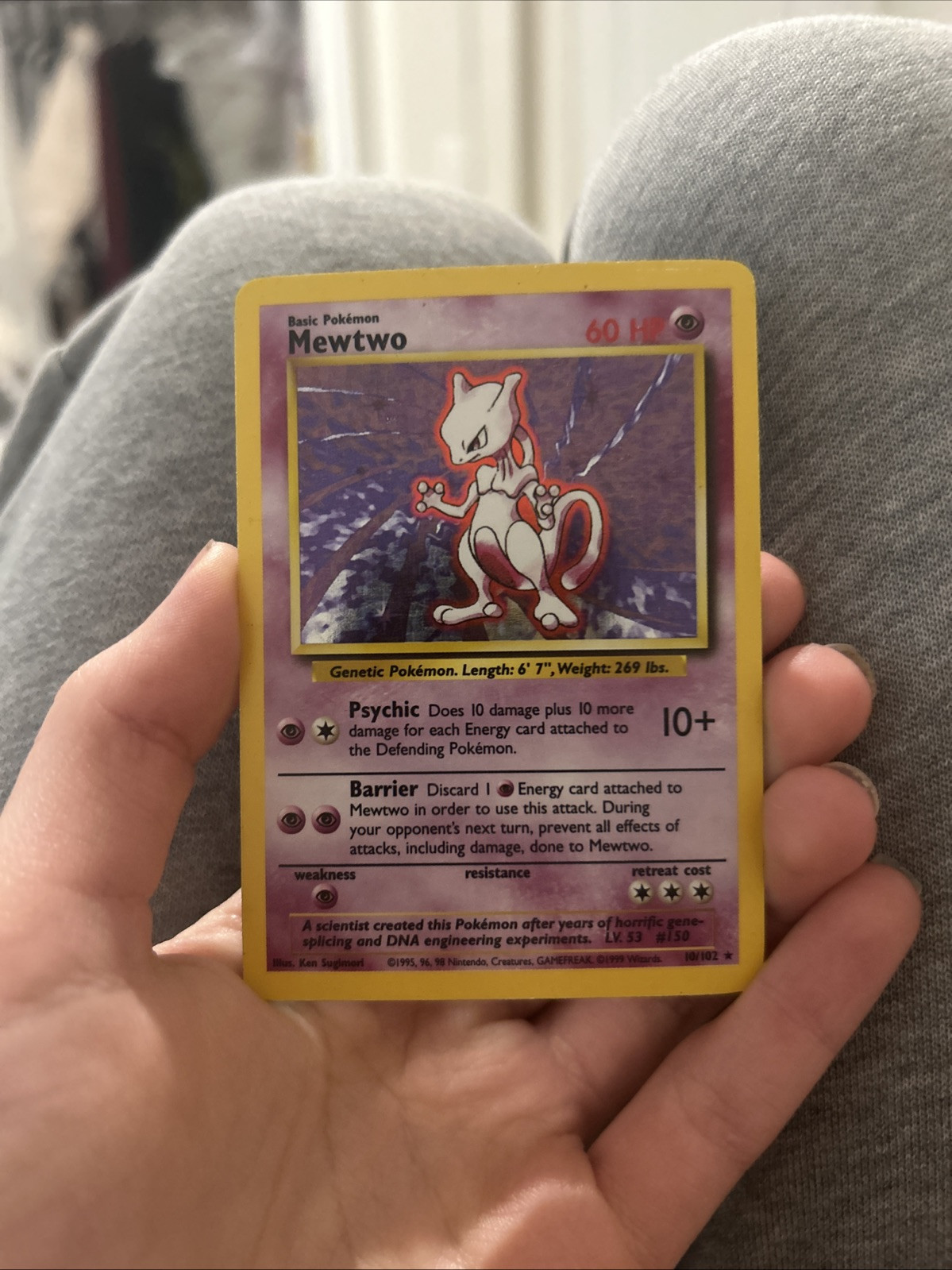 mewtwo holographic card Pokemon Card Mewtwo (Holographic) main image 0