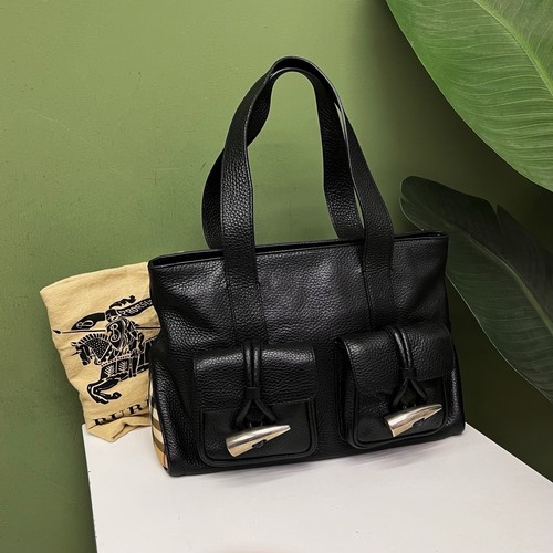 Burberry Pre-Owned Authentic Tote Black 30*21*12 Free Tracked Shipping - Picture 1 of 18