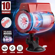 Male Masturbaters Automatic HandsFree Rotating Cup Thrusting Stroker Men Sex Toy