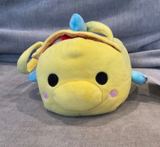 Disney Tsum Tsum Plush Set Little Mermaid Flounder Bag Case Set Complete