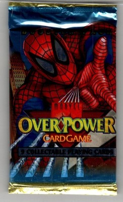 1995 Marvel Comics Over Power Trading Card Booster pack Pack Art Spider-Man