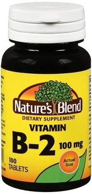 Nature's Blend, Vitamin B2, 100 Mg, 100 Tabs