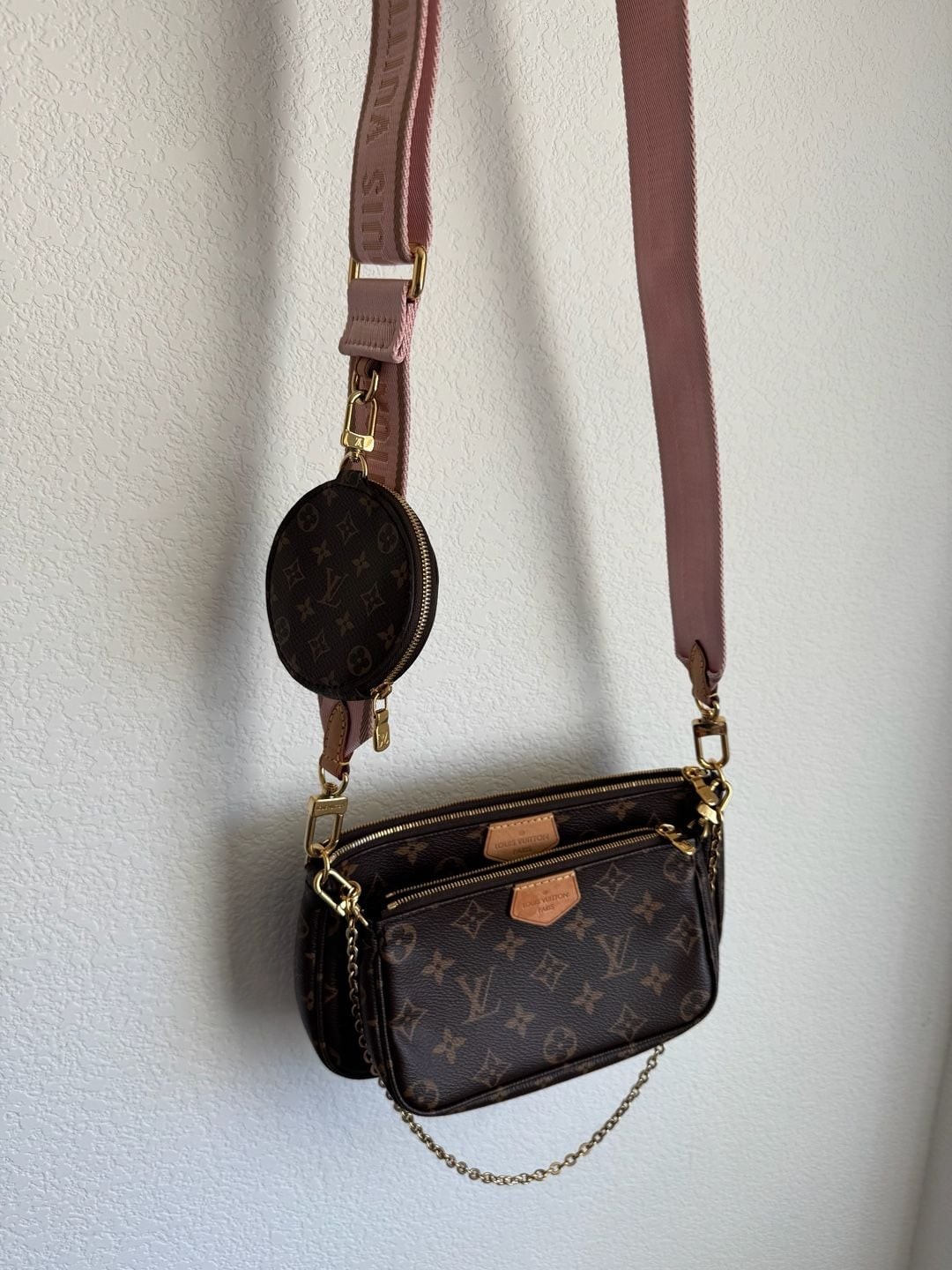 Louis Vuitton Monogram Multi Pochette Accessoires Rose Clair image 3