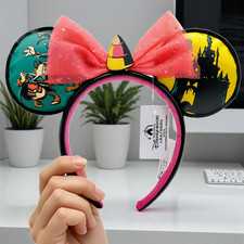 Disney Parks Vacation Club Member Happy Halloween Castle Minnie Ears Headband