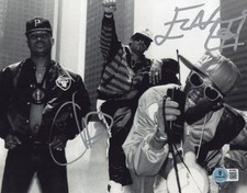 PUBLIC ENEMY - FLAVOR FLAV & CHUCK D SIGNED 8x10 PHOTO 3 HIP HOP BECKETT COA