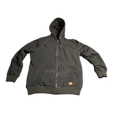 Buffalo David Bitton Sherpa Lined Zip Hoodie Jacket Black Fleece Warm Men's XL